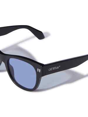 Pre-owned Off-white Oeri107s24pla0011040 Moab Black Sunglasses