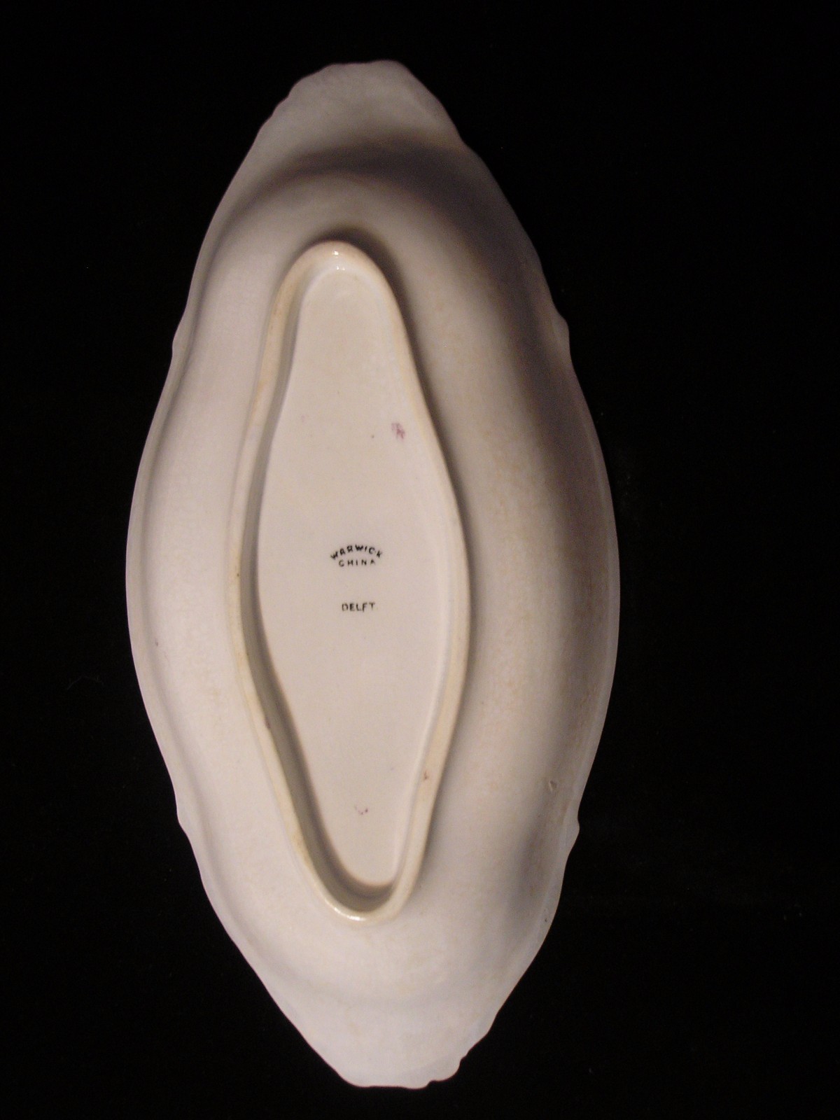 Antique Warwick China Delft Dresser Historic Victorian House Scene Tray 1896