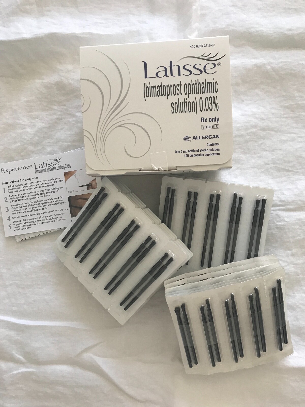 NEW 210 Disposable Applicator Eyelash Growth / Crafts Brushes ONLY  Sealed