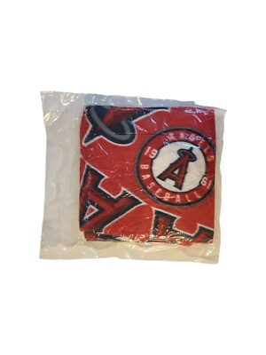 LA ANGELES MLB Baseball RED FLEECE Blanket Stadium Giveaway NEW!! SEALED!!!