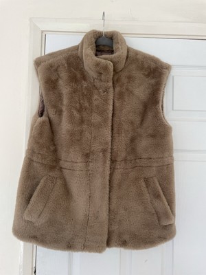 Vero Moda At ASOS Brown Faux Fur Gilet
