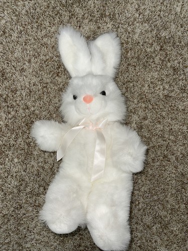 Vtg 1992 Cuddly Plush Stuffed Animal Bunny Rabbit Easter