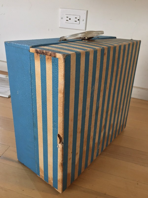 Lionel (Train) STRIPED MCM mid century Vintage Record Player 42000 art deco