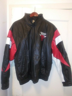 pro player chicago bulls leather jacket