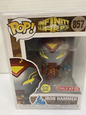 New Funko POP! Marvel: Infinity Warps #857 ''Iron Hammer'' GITD Bobble - Target Ex