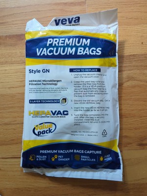 VEVA PREMIUM VACUUM BAGS Style  GN 20 Bags Total PACKS OF 5