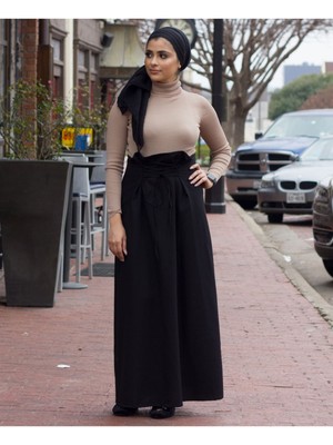 VERONA Женская черная плиссированная юбка макси XS