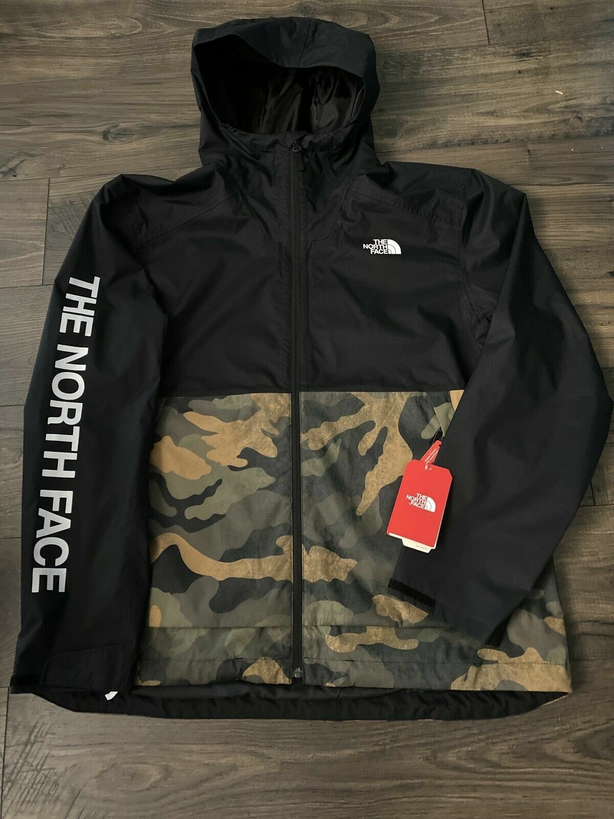 north face camo jacket