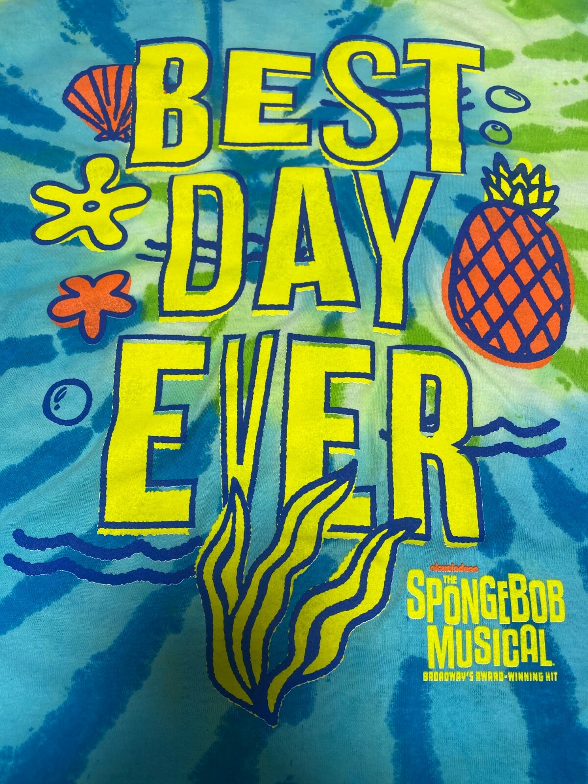 SPONGEBOB SQUAREPANTS The Broadway Musical BEST DAY EVER NEW BOYS GIRLS & ADULT 