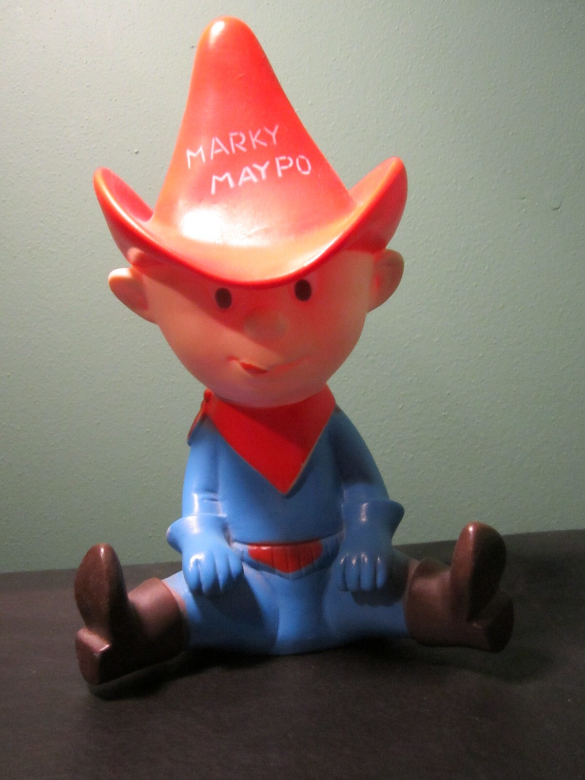 1960's Marky Maypo Cereal Mascot Promotional Coin Bank 9.5