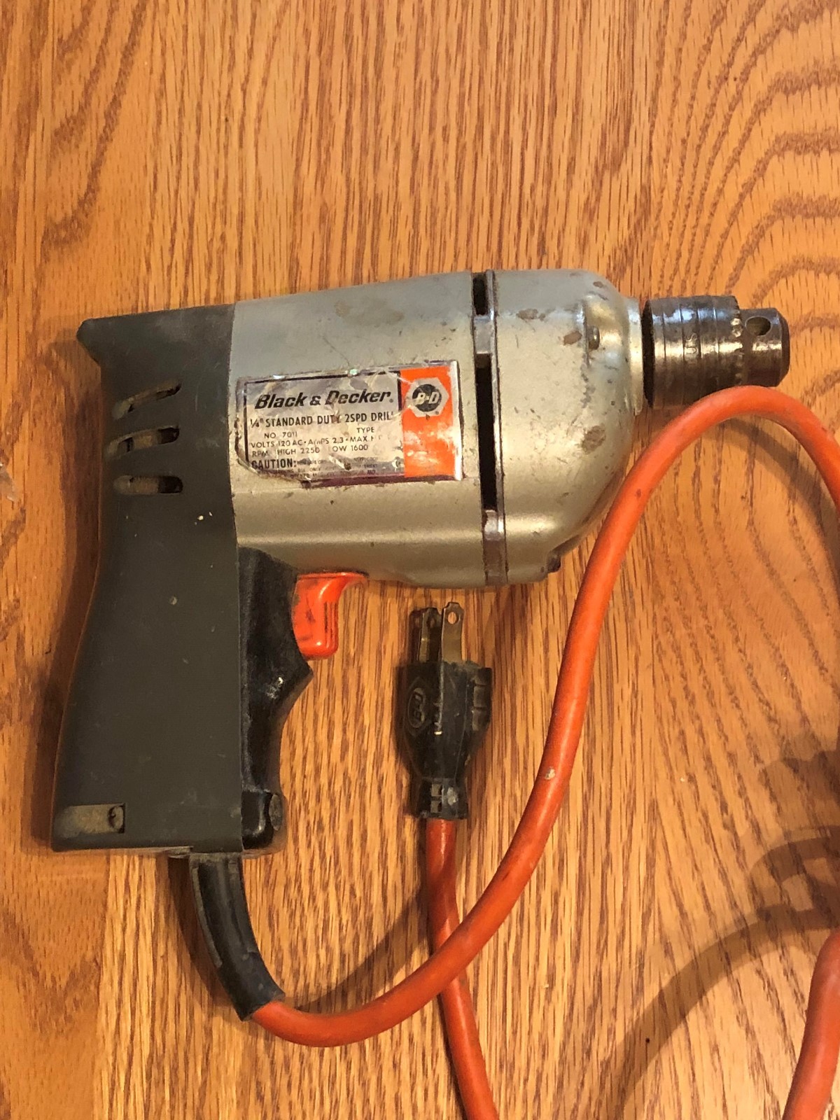 Vintage Black and Decker Home Utility 1/4” Electric Drill Made In The USA Tested