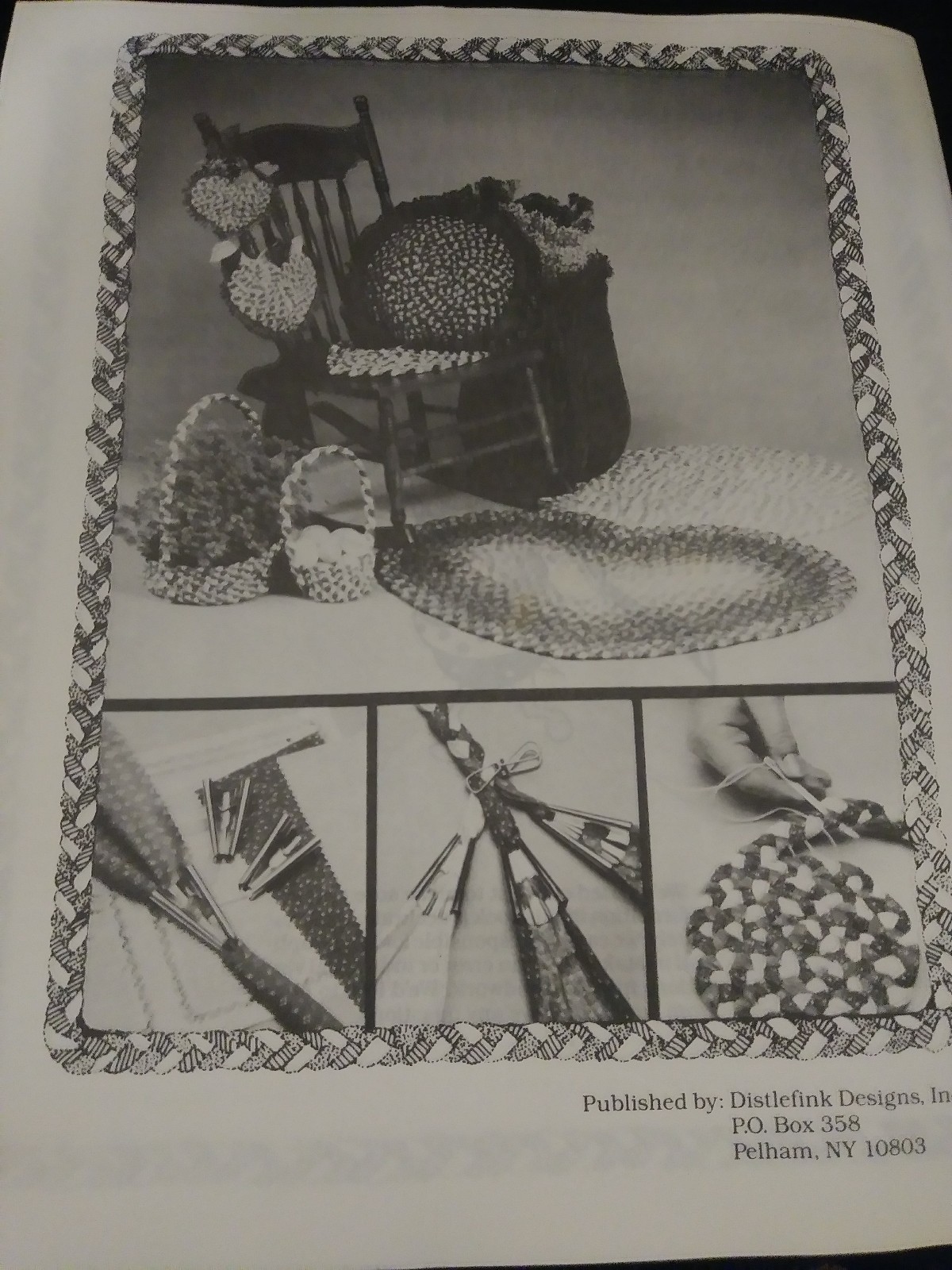 BRAID CRAFT Shirley Botsford 3 RUG BRAIDERS Braiding Lacer Clamp Instruction LOT