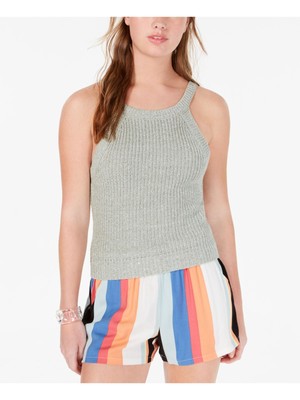 

ULTRA FLIRT Женская зеленая вязаная майка без рукавов с круглым вырезом для юниоров, Зеленый