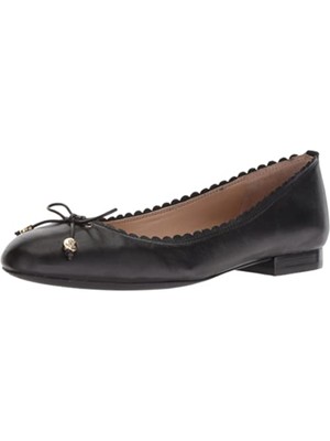 

LAUREN RALPH LAUREN Женские черные кожаные туфли без шнурков Glennie 6,5 B, Черный, 802714739001