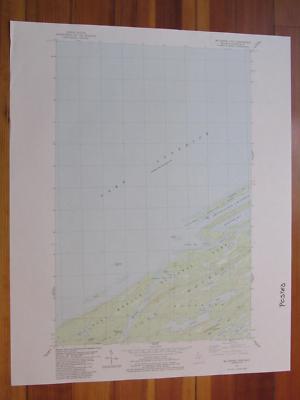 McCargoe Cove Michigan 1986 Original Vintage USGS Topo Map
