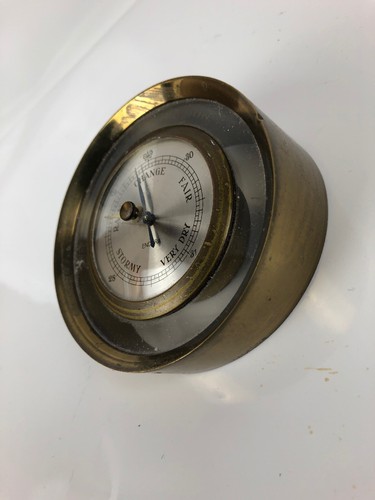 Vintage Endura Brass Barometer Pan Am Germany