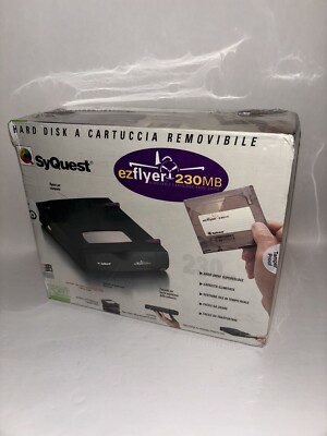 SyQuest ezflyer 230MB External SCSI Mac Or PC Brand New Sealed Rare 1996