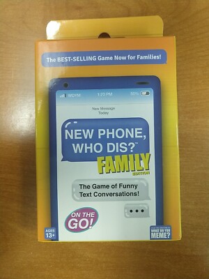 NEW PHONE, WHO DIS? Playing Card Game Family Edition on the go! 4E