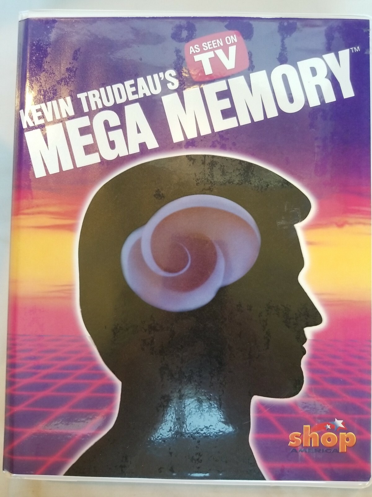 【threetimes】Memory book cover Kevin Trudeau's Mega Memory 8 Cassettes & Workbook As Seen