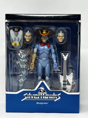 Super7 SilverHawks BlueGrass Action Figure With Accessories