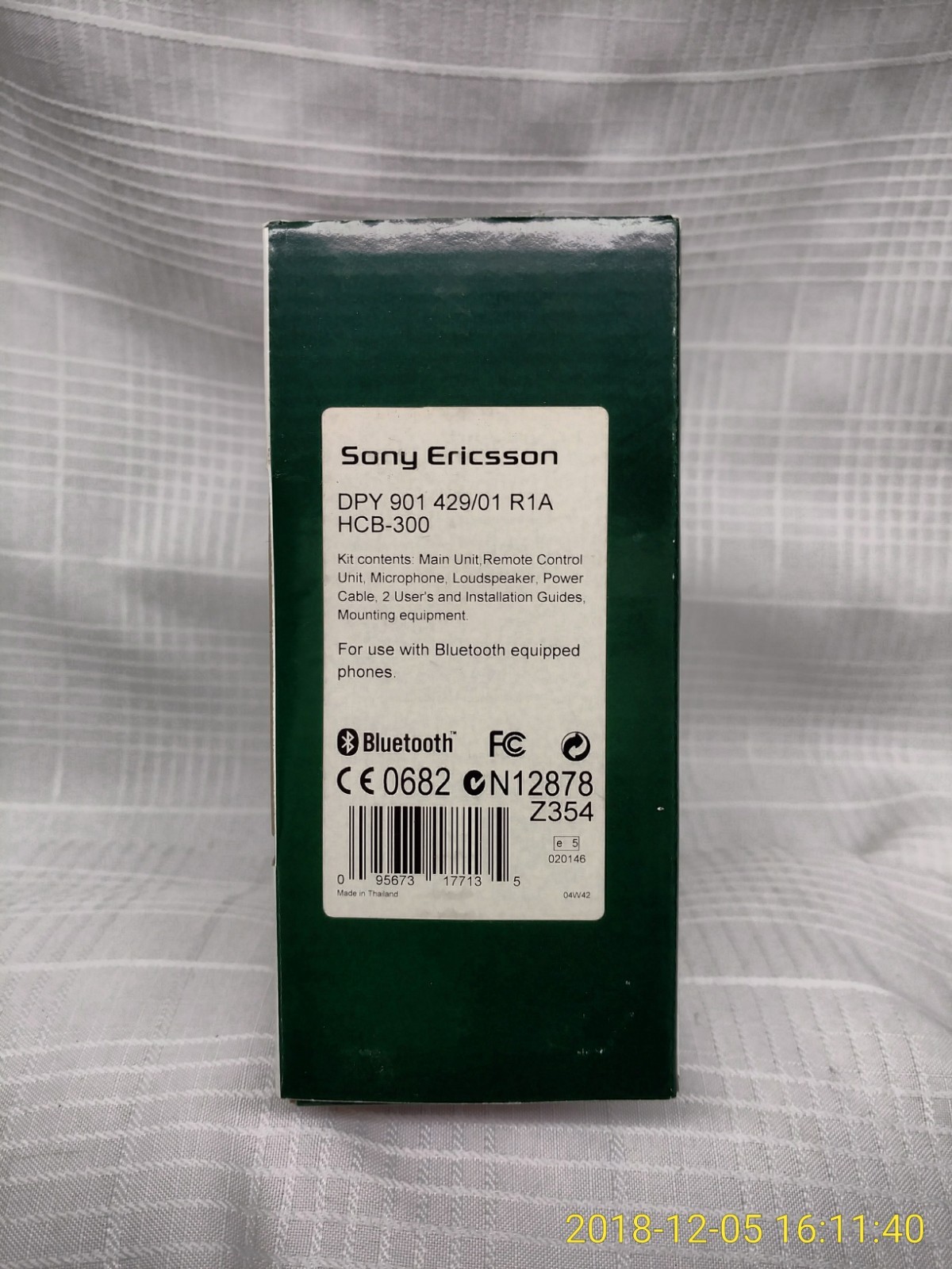 NEW Sony Ericsson Bluetooth Car Kit Handsfree HCB-300 Speaker, Microphone