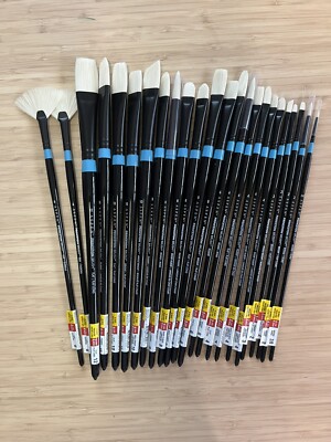 Princeton Aspen Long Handle Oil Paint Brushes - Lot Of 25 / Brand New