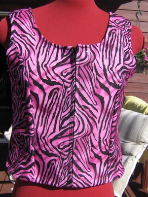  XL 31 girls pink and black vest western pleasure rail horsemanship womens S