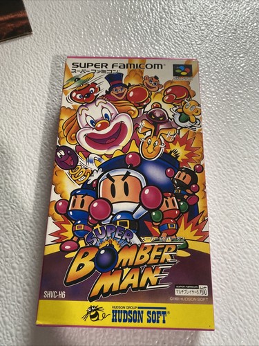 Nintendo SFC SUPER BOMBERMAN Japanese Edition With Box and