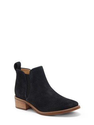 

LUCKY BRAND Женские черные кожаные туфли-лодочки с миндалевидным носком, каблук челси, каблук 8,5 м, Черный, LK-POGAN