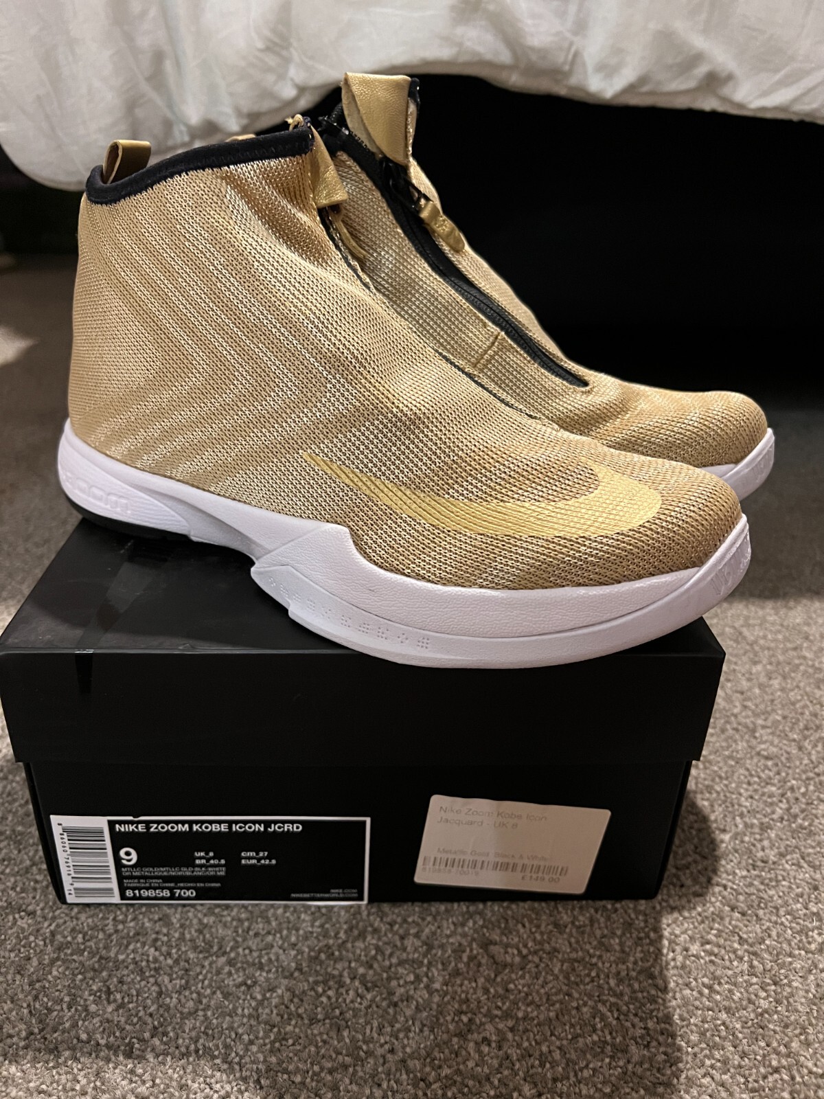 Size 9 - Nike Zoom Kobe Icon Gold | eBay