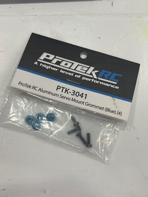ProTek RC Aluminum Servo Mount Grommet (Blue) (4) [PTK-3041]
