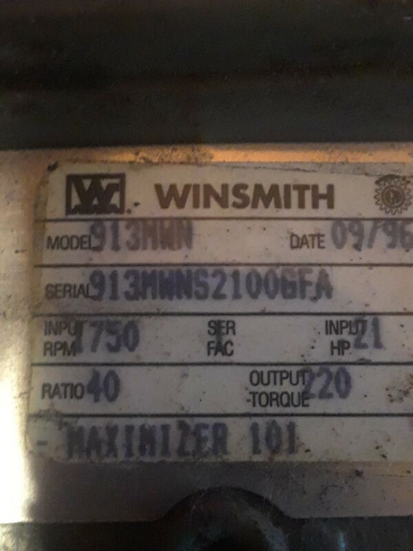 WInsmith 930, 40 to 1 Gear Reducer. Model 930MWN. Used