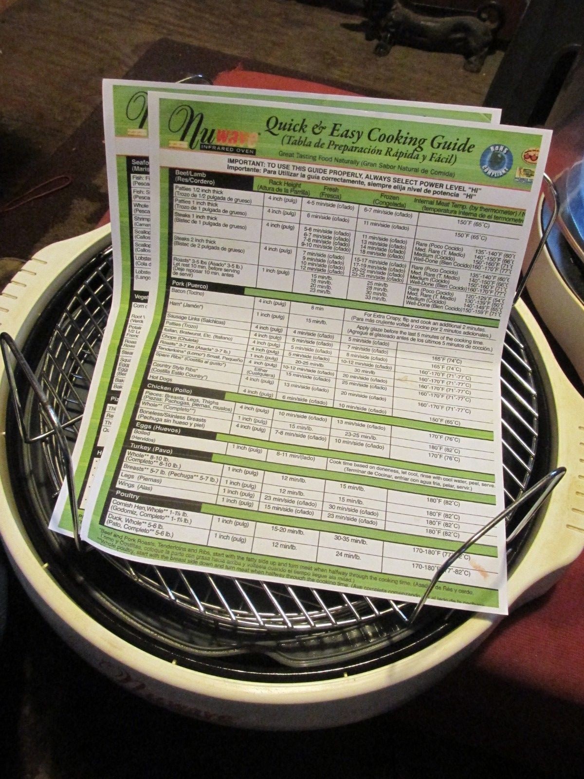 NUWAVE INFRARED OVEN WHITE/RED DIGITAL