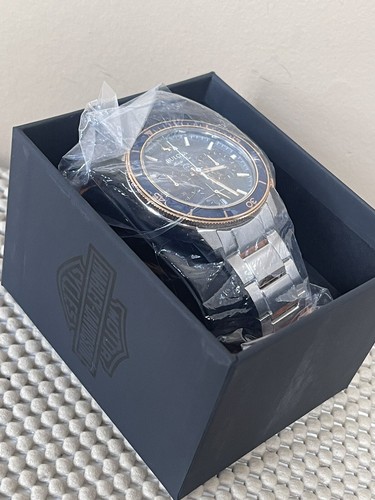 Pre-owned Bulova 98b301 Marine Star Chronograph 45mm