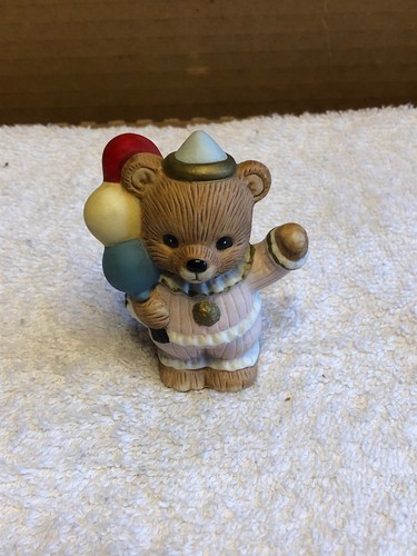 Homco Bear With Balloons Figurine