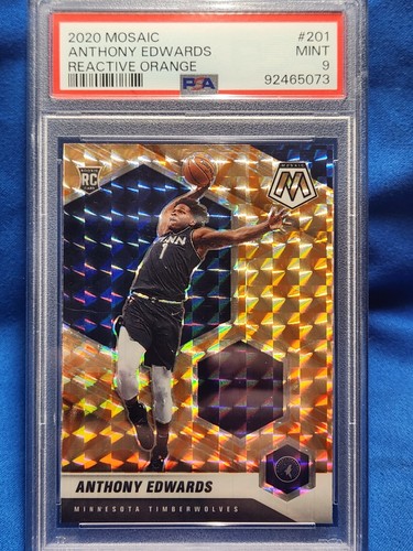ペドリ Panini Mosaic PSA 9 ルーキー RC Graded 2020-21 Panini Mosaic Anthony Edwards #252 Rookie RC
