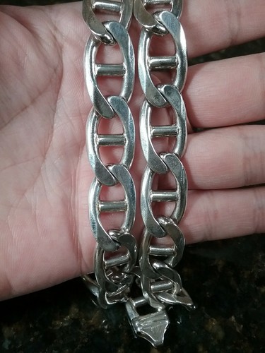 Men's Heavy OMEGA Chain 925 Sterling Silver Necklace 22