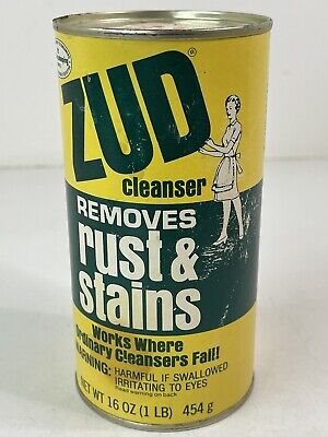 ZUD Vintage Heavy Duty Cleanser Rust & Stain  Remover 16 Oz. Prop Display NOS