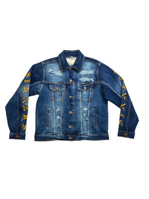 Men FWRD DENIM & CO. Saints X Sinners Denim Jacket | eBay