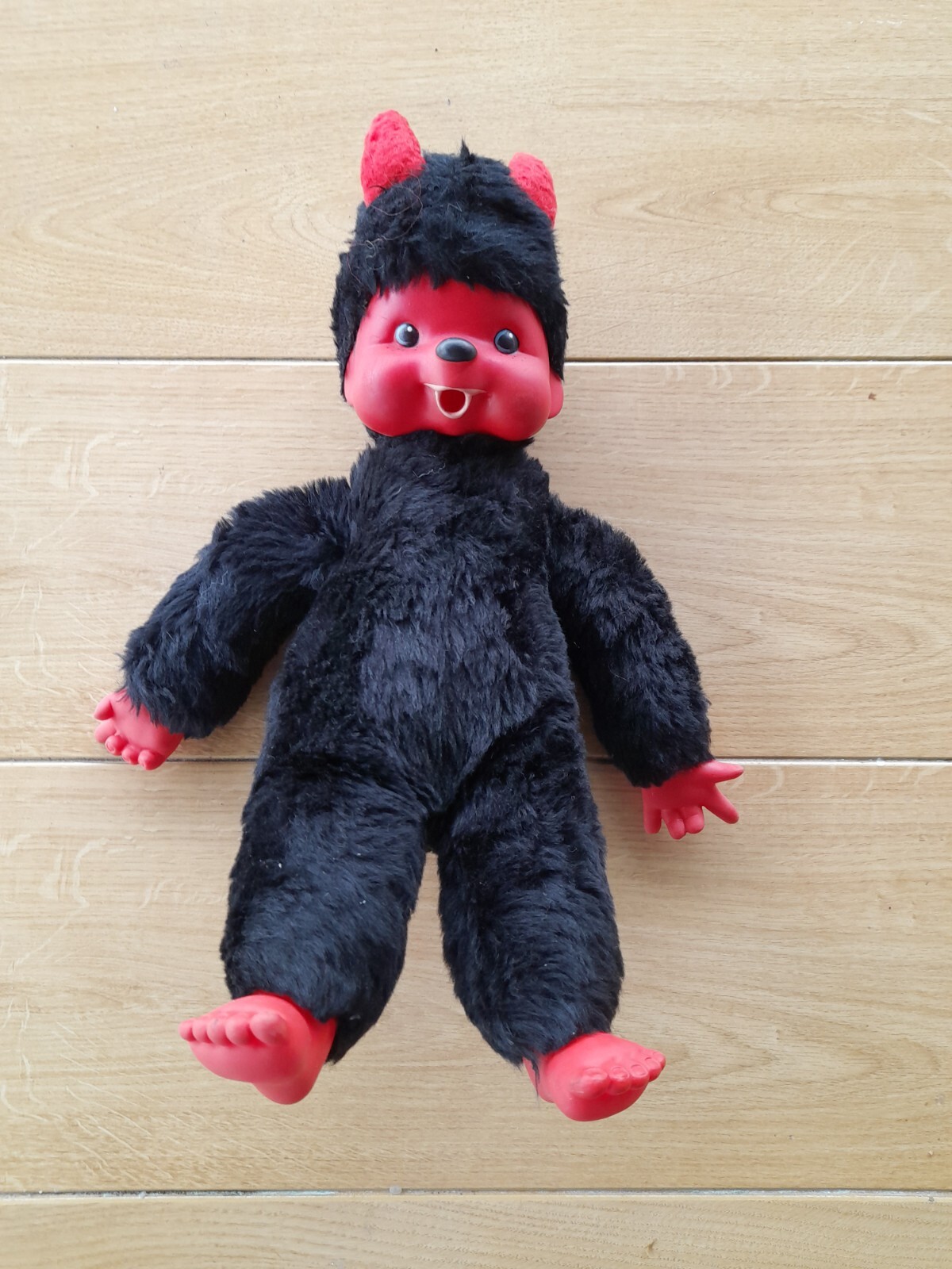 LARGE MONCHHICHI RED DEVIL - no tail vintage 80s toy | eBay