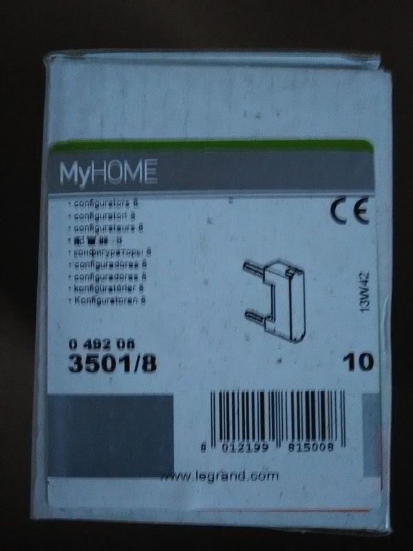 Cavalier De Configuration - ''8'' - (Lot De 10) Bticino Cofrel Ard3501/8 - Btici