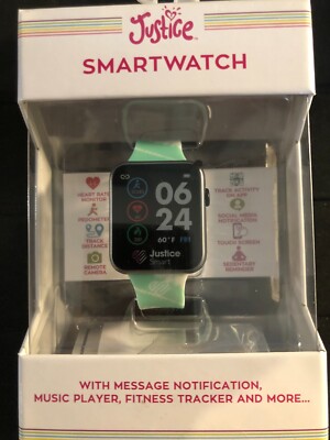 NEW in Box Justice Smartwatch w/ message notify, music, fitness tracker + more