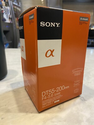 Sony DT 55-200 mm f/4-5.6 SAM  Zoom Camera Lens - SAL55200-2 New
