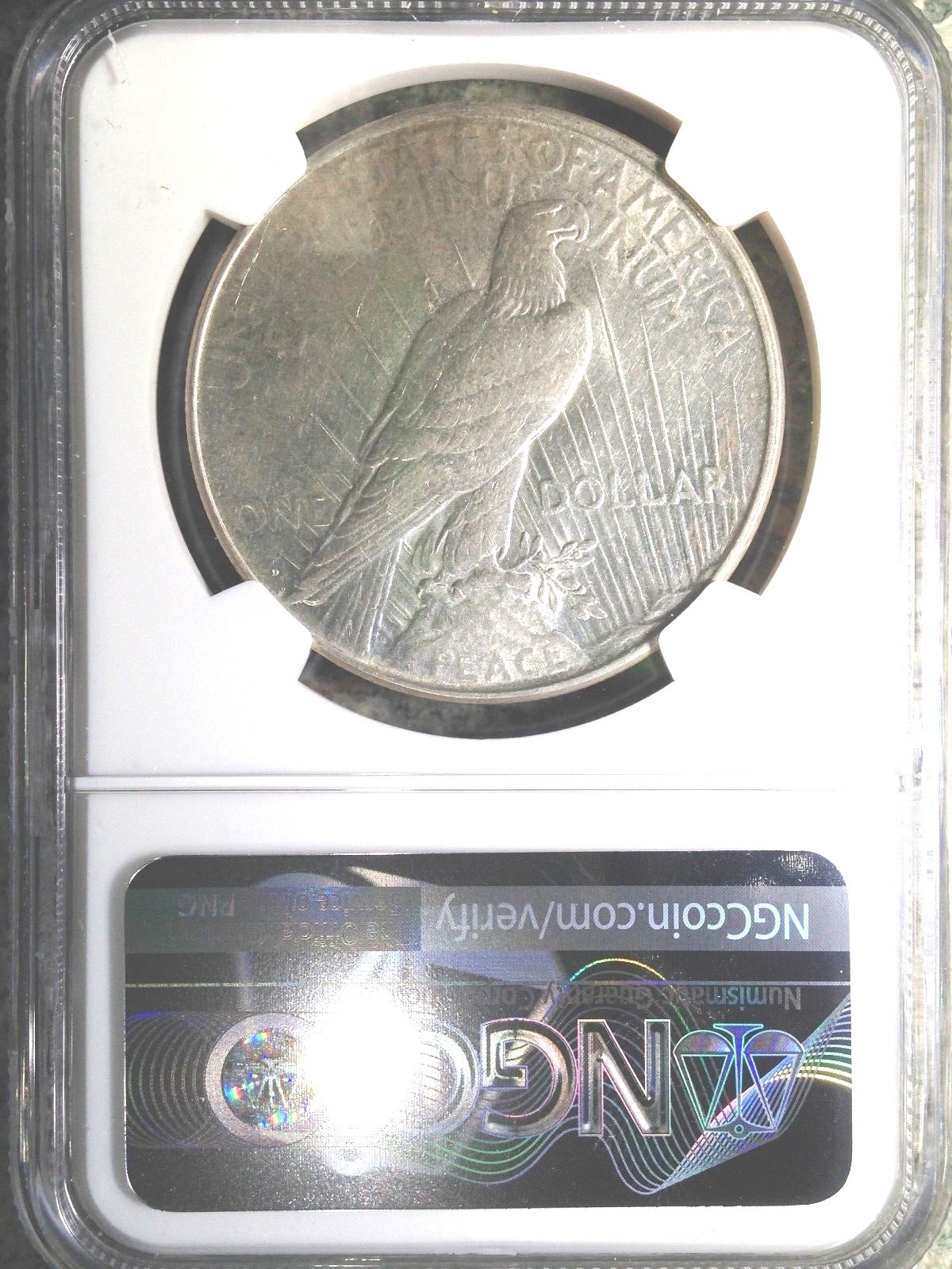 1923-D Peace Silver Dollar NGC AU 53AU About Uncirculated Denver Mint Eye Appeal