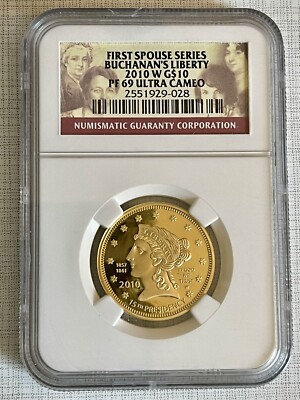 USA 2010W Buchanan's Liberty $10 Gold NGC PF69 ULTRA CAMEO SKU# 3132