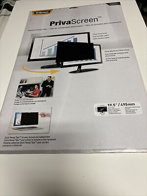 NEW Fellowes PrivaScreen Blackout Privacy Filter for 19.5'' Widescreen Monitor 