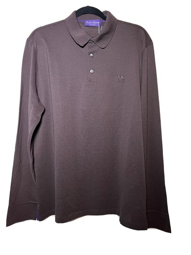 Ralph Lauren Purple Label 100% wool Mens Large Brown Long