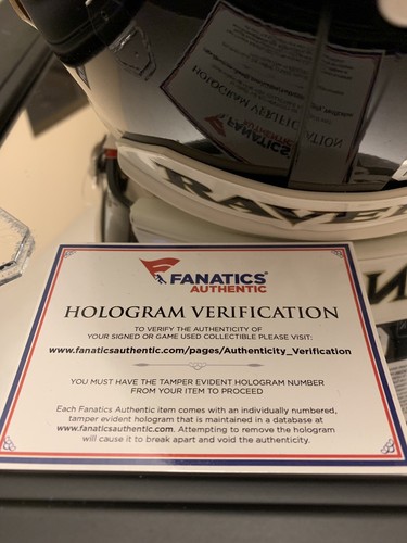 Ray Lewis Signed Helmet And Picture