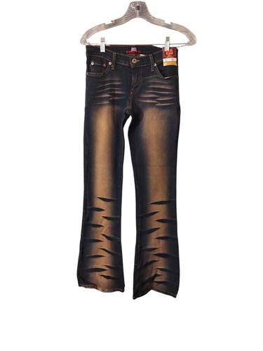 パンツ 00s painted crush flared denim Y2K 00s painted crush flared denim Y2K