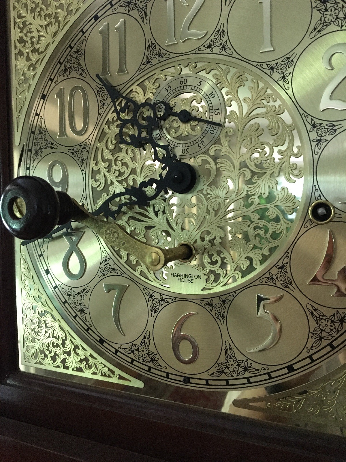 Harrington House Chiming Grandfather Clock Traditional Cherry Moon Dial Silencer